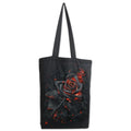 Spiral - BURNT ROSE Tote bag - Black