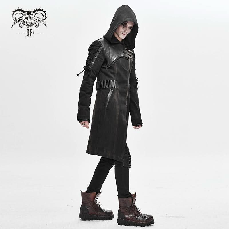 'Perpetual Chaos' Punk Hooded Coat