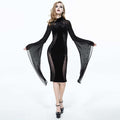 'Angelique' Gothic Midi Dress