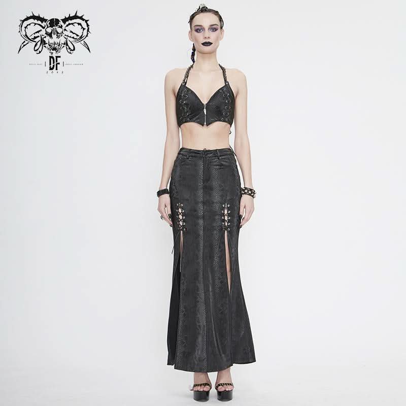 'Coil' Punk Snakeskin Patterned