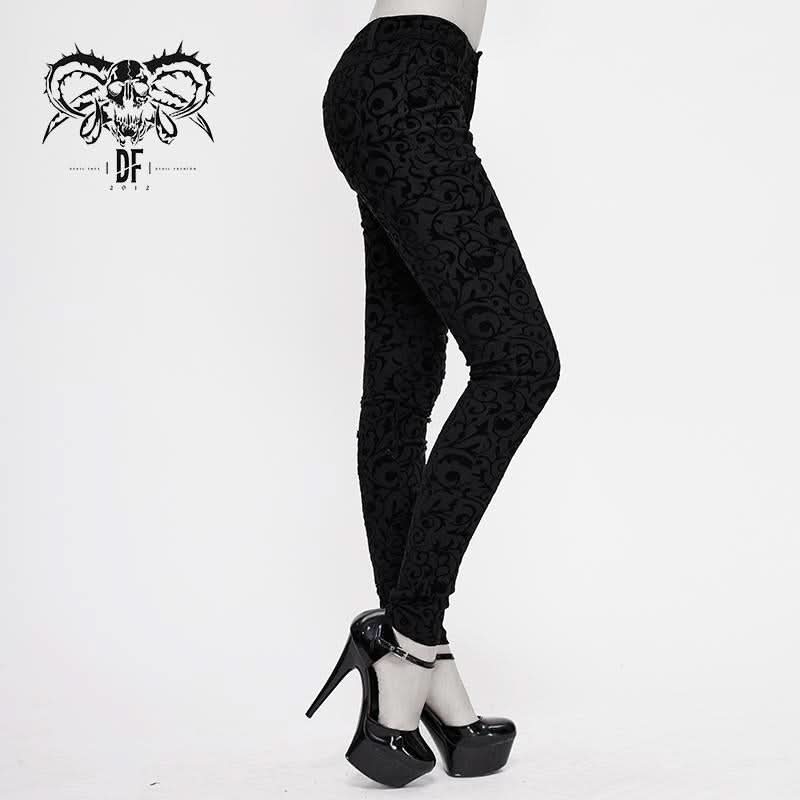 'Luna' Patterned Gothic Pants