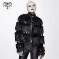 'Crossroads' Punk Jacket with Fur and PU Leather