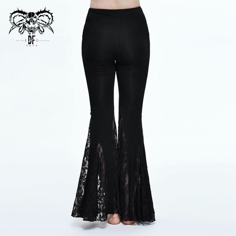 'Corrupted Mermaid' Gothic Bell Bottom Pants