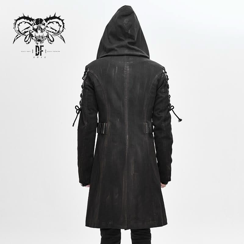 'Perpetual Chaos' Punk Hooded Coat