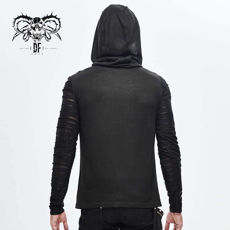'Reaper will Reap Someday Too' Gothic Hooded Top