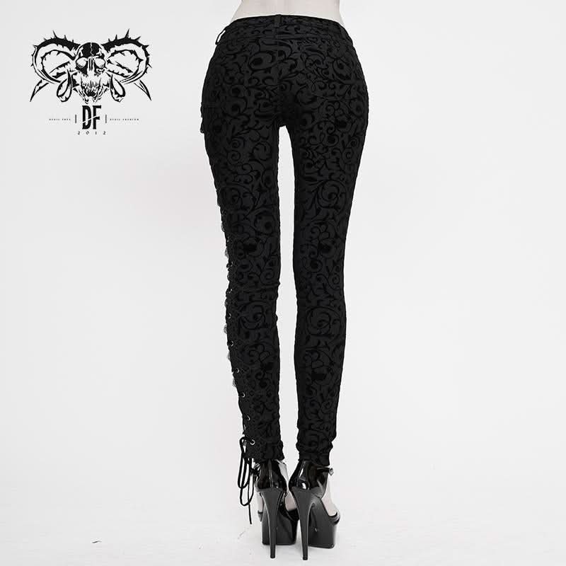'Luna' Patterned Gothic Pants