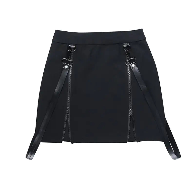 Skinny Skirt with Double Zipper