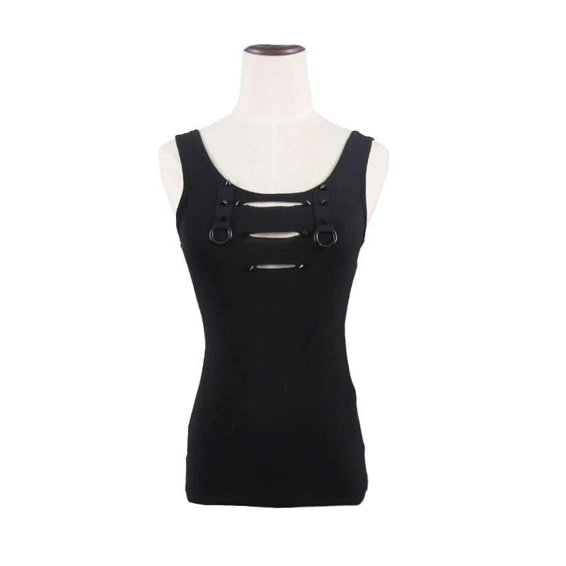 'Burn Black' Casual Punk Tank Top