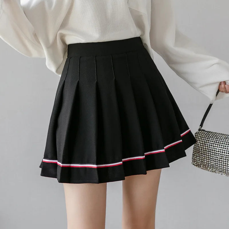 Black High Waist Mini Skirt