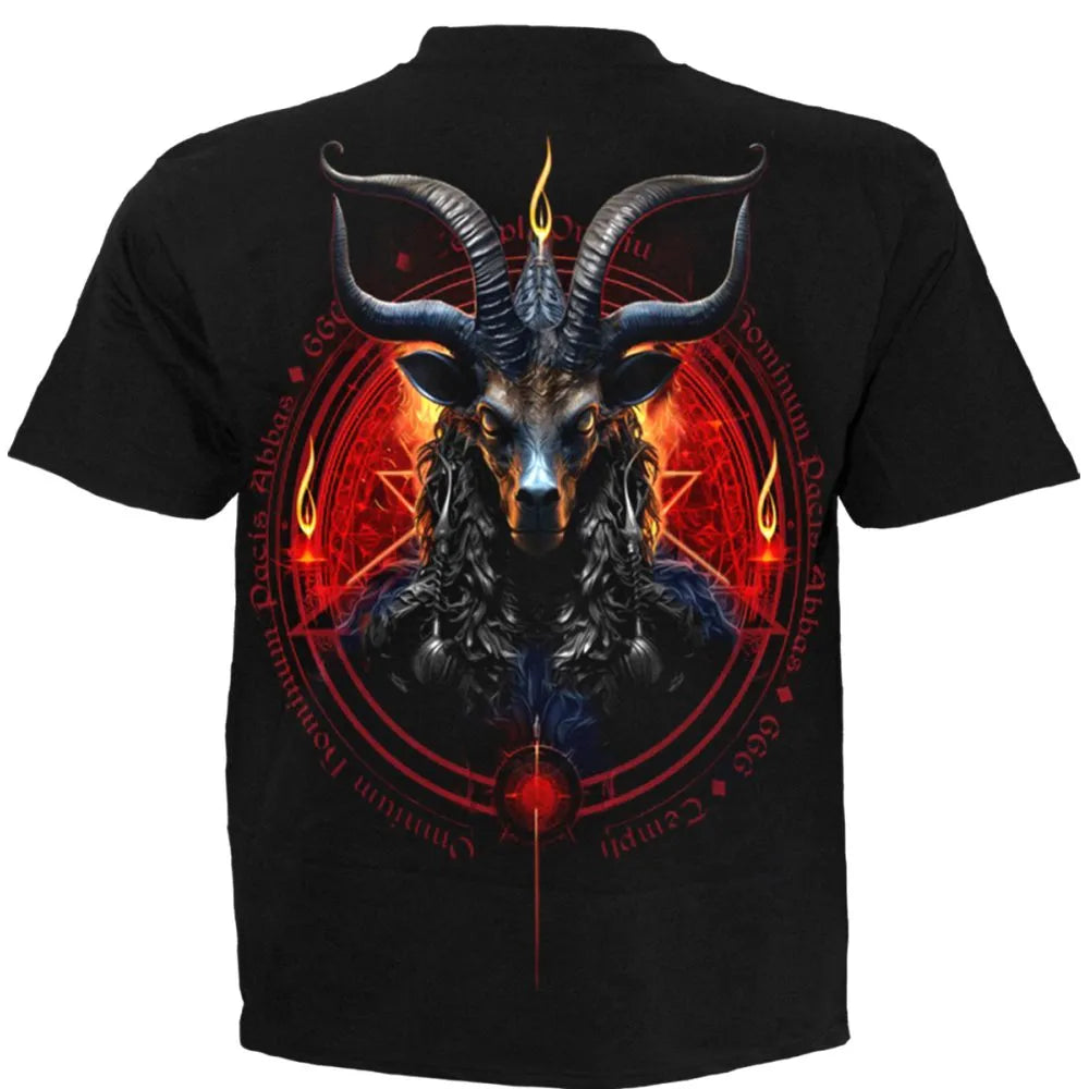 Spiral - Baphomet Mens Tshirt - Black