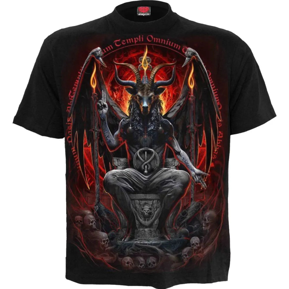 Spiral - Baphomet Mens Tshirt - Black