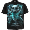 Spiral - Ghost Skull Mens Tshirt - Black