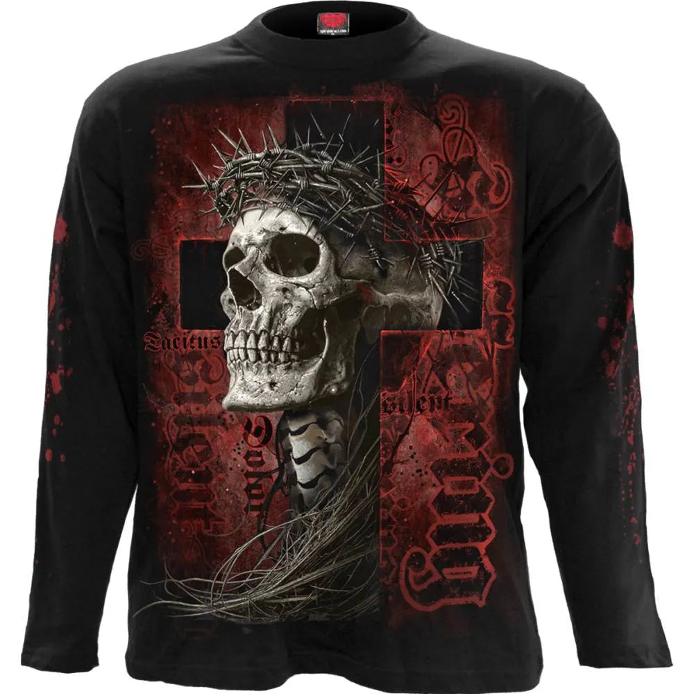 Spiral - Silent Suffering Longsleeve shirt - Black