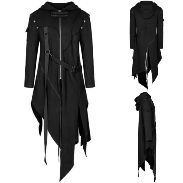 Men's Hooded Trench Coat