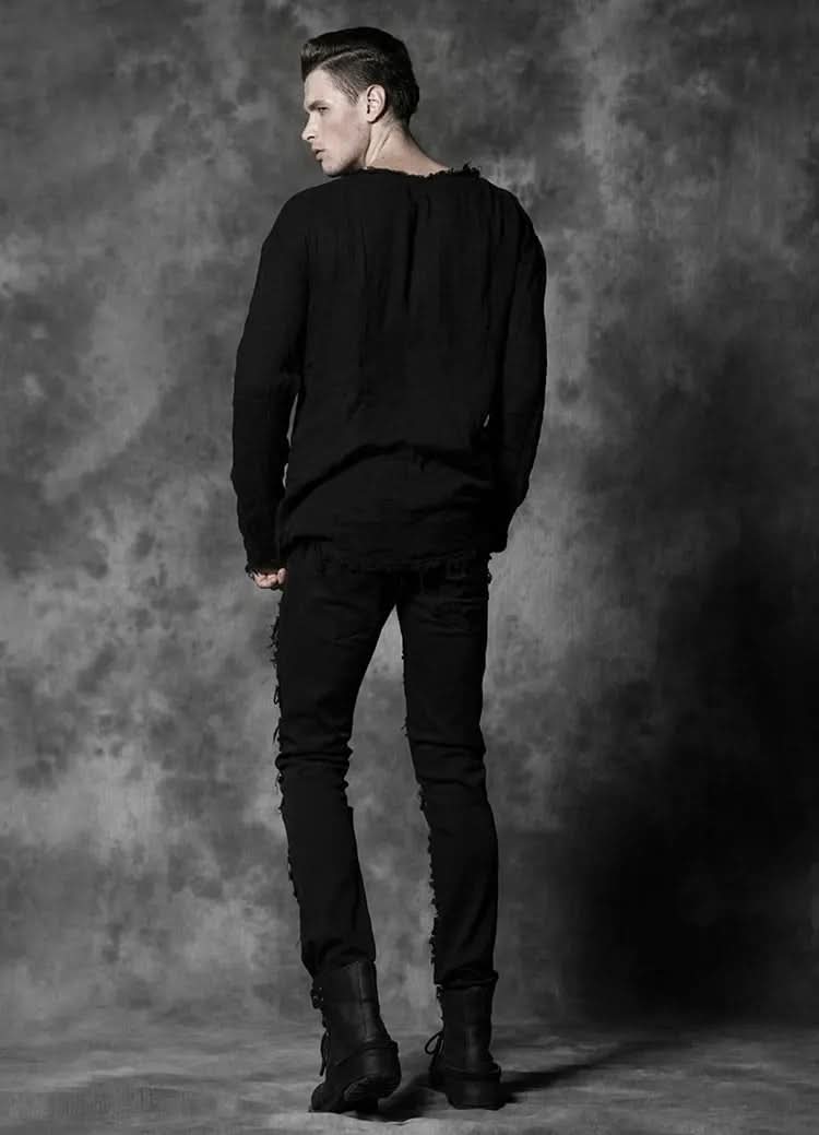 Punk ripped jeans