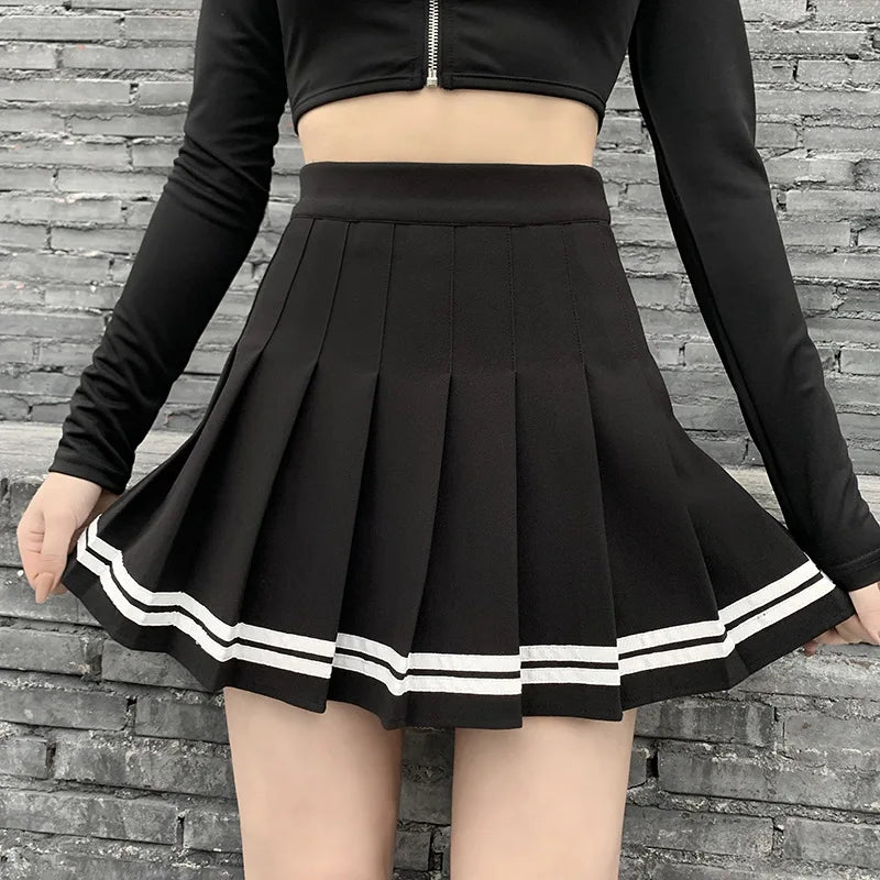 Black High Waist Mini Skirt