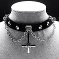 Inverted cross choker