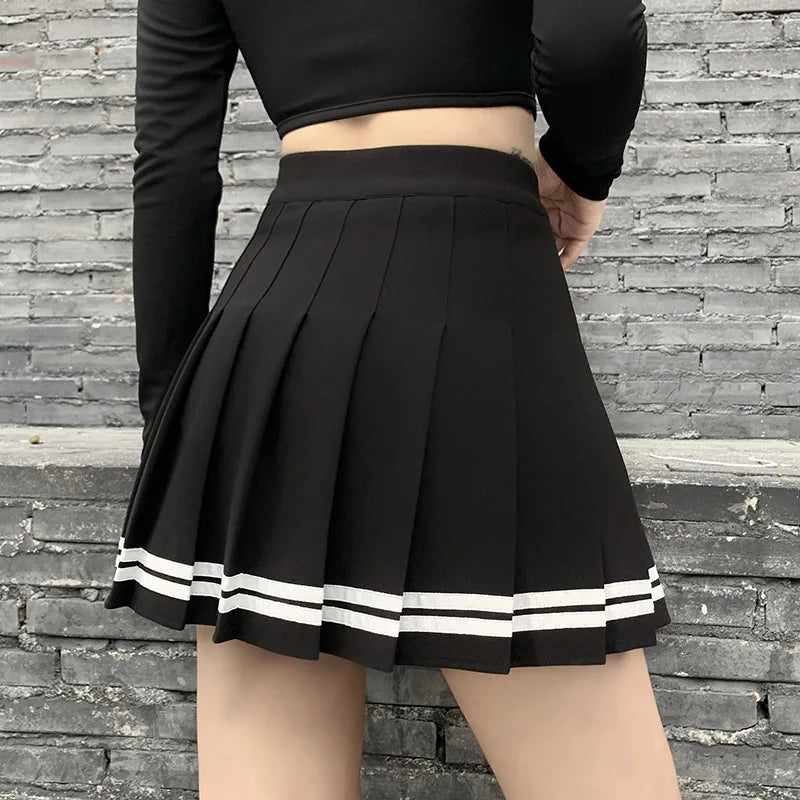 Black High Waist Mini Skirt
