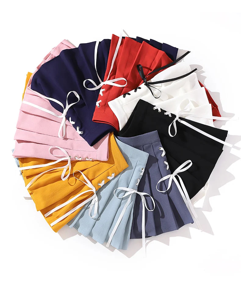 Black High Waist Mini Skirt