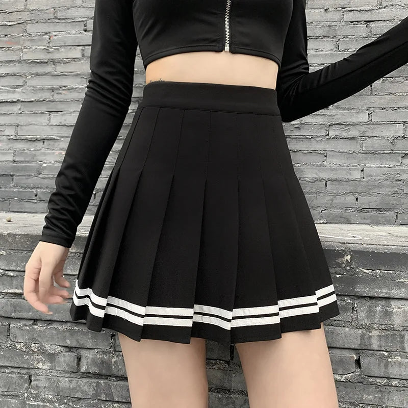 Black High Waist Mini Skirt