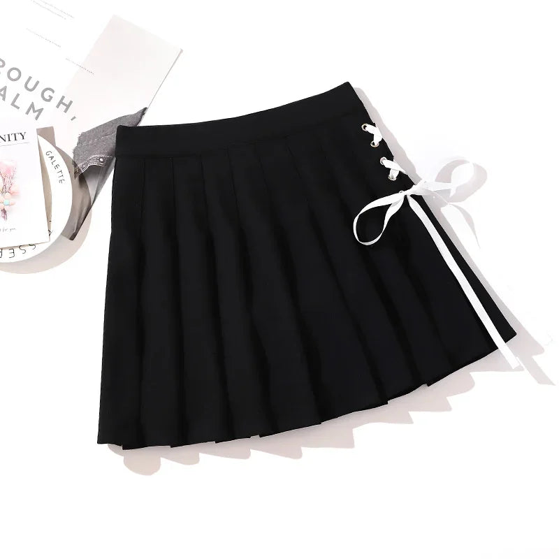 Black High Waist Mini Skirt