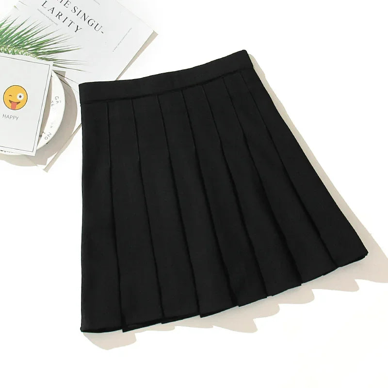 Black High Waist Mini Skirt