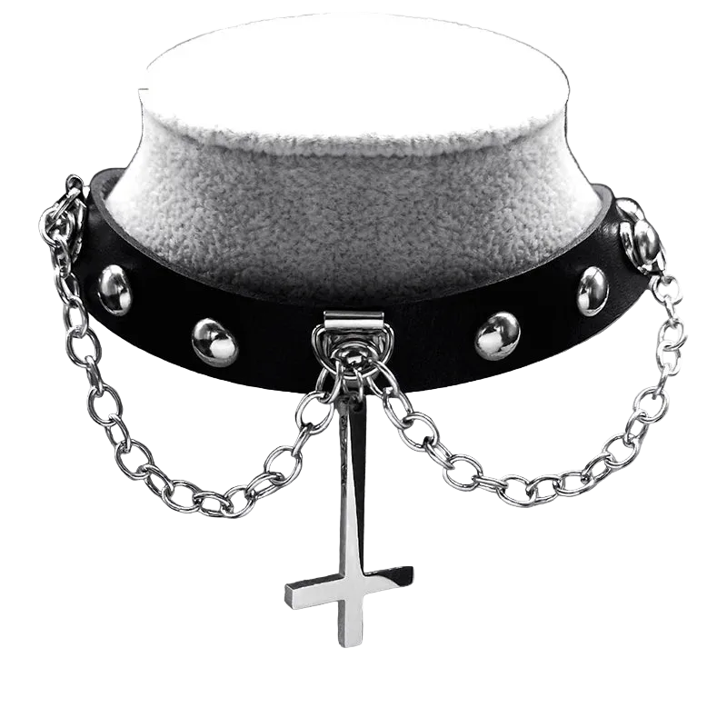 Inverted cross choker