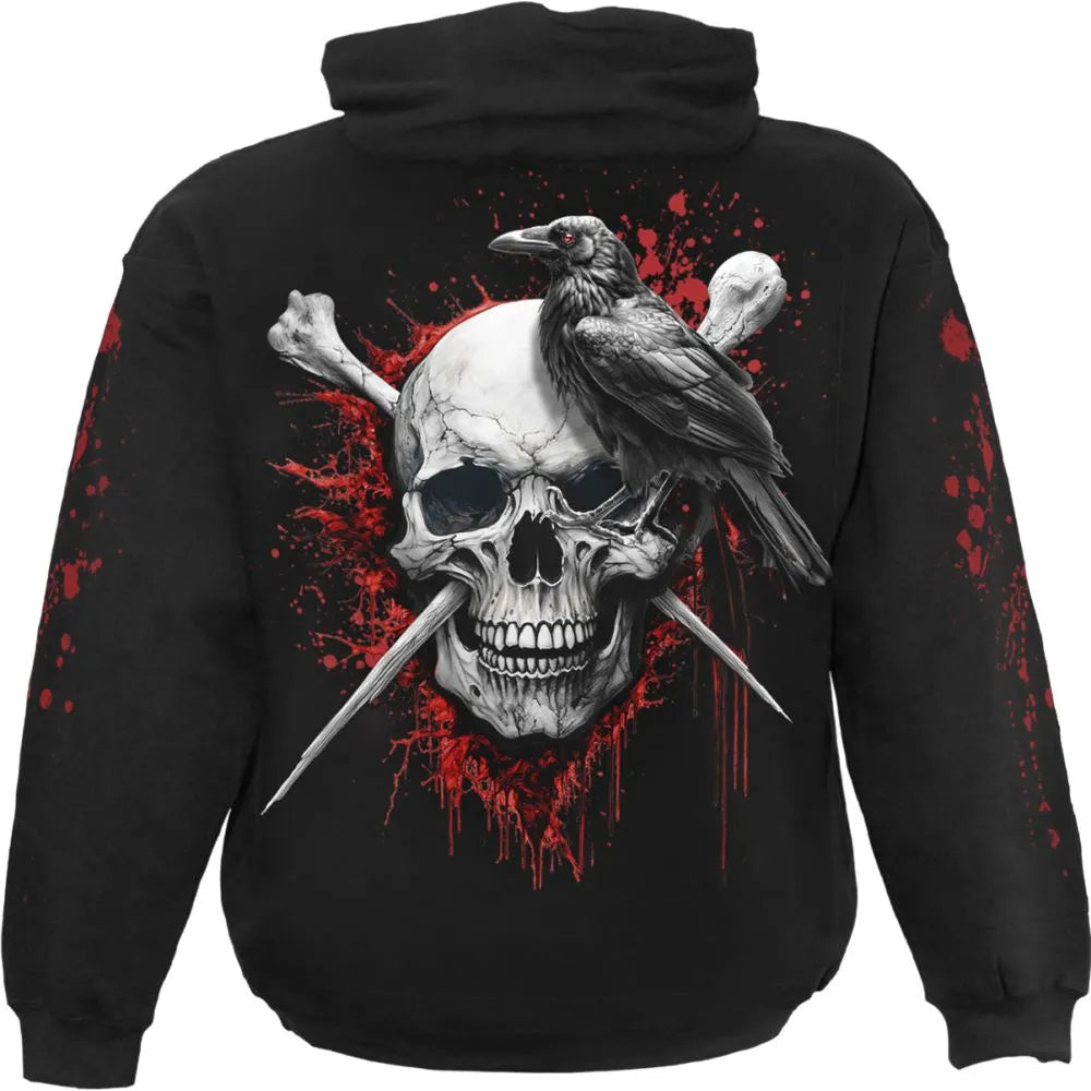 Spiral - Death Raven Hoodie - Black
