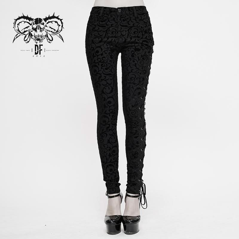 'Luna' Patterned Gothic Pants
