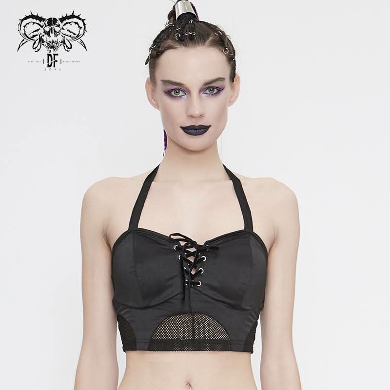 'Maraschino' Gothic Lolita Crop Top