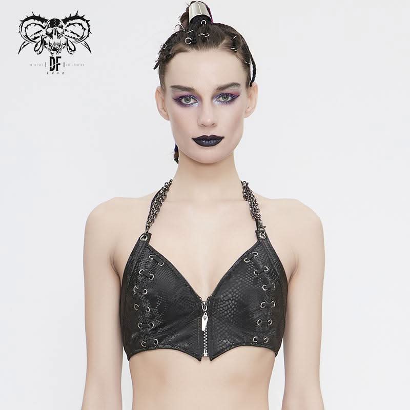 'Coil' Punk Snakeskin Patterned