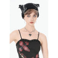Women’s Gothic Cross Black Heart Necklace