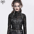 Women’s Punk Buckle Halterneck Overbust Corset