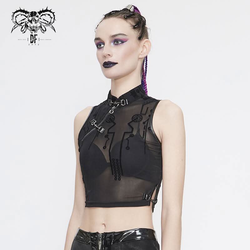 'Atomic' Cyberpunk Crop Top