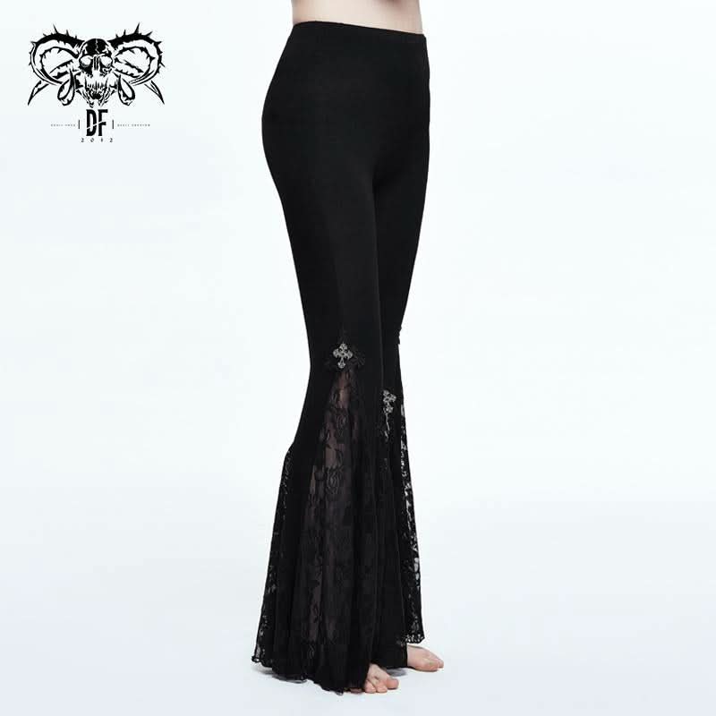 'Corrupted Mermaid' Gothic Bell Bottom Pants