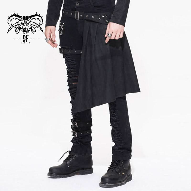 'Incubus' Punk Ripped Trouser