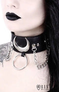 Black gothic Moon Choker "IRON MOON COLLAR"