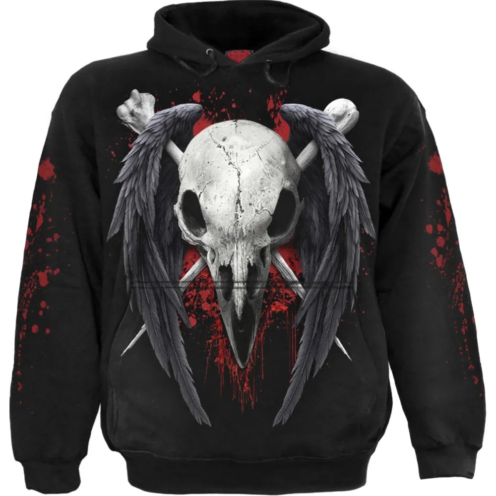 Spiral - Death Raven Hoodie - Black
