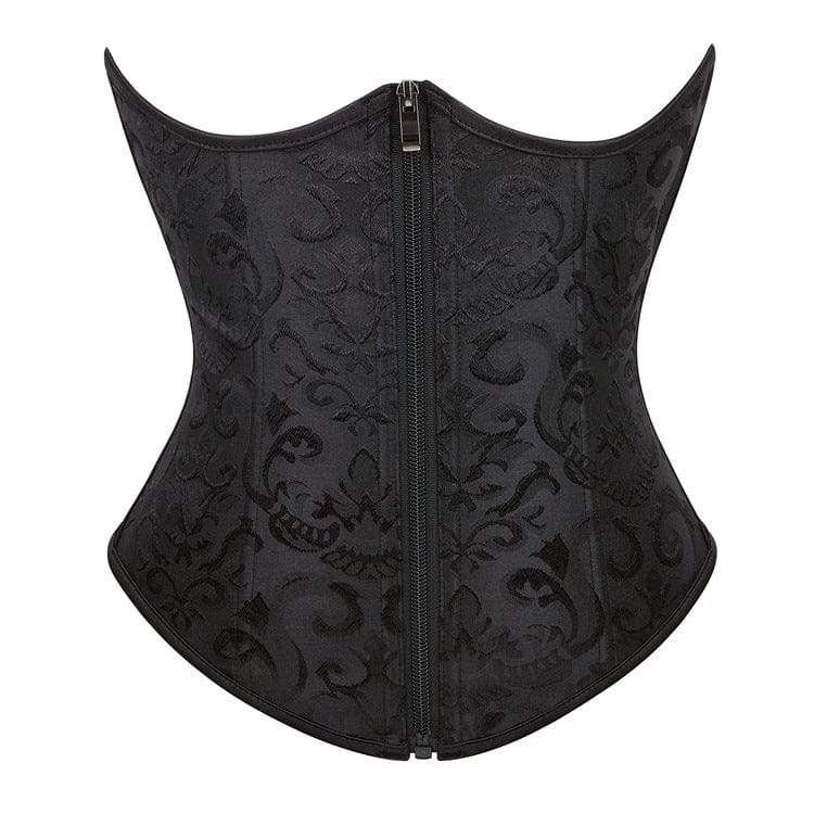 Women’s Gothic Embossing Lace-up Underbust Corset