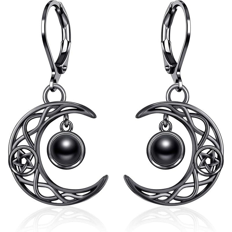 Women’s Gothic Moon Dangle Earrings