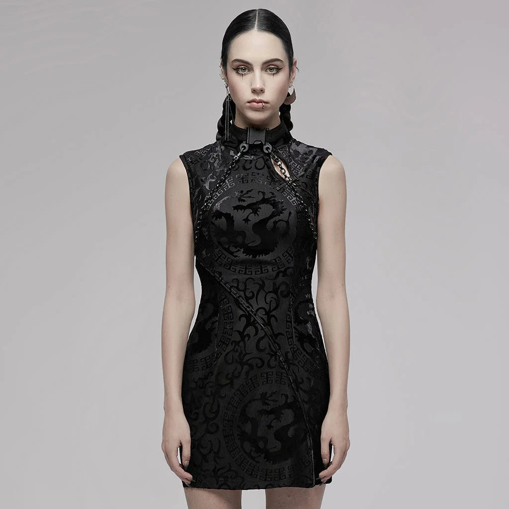 Women’s Gothic Chinese Cheongsam Dress