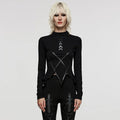 Women’s Punk Irregular Moon Printed Shirt